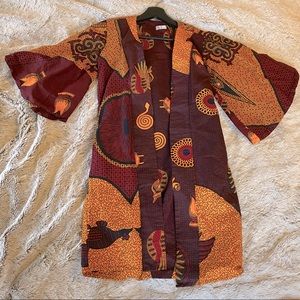 ✨🔥NWOT Grass-Fields African Print Kimono🔥✨